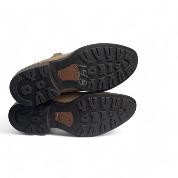 Women's Tan Heeled Boots - Picture 8 of 8